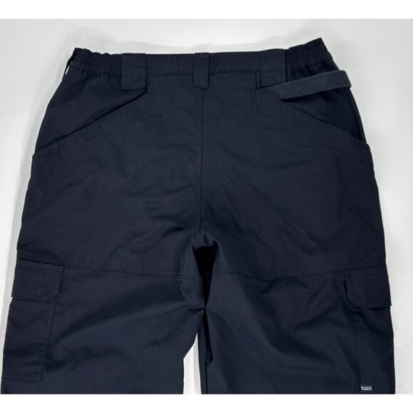 5.11 Tactical Cargo Pants Mens Actual 36x33 Blue Ripstop Utility 74273 Pleated - Picture 5 of 13